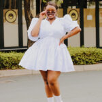 White Short Sleeved Doll Dress