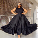 Black Sleeveless Maxi Dress