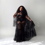 Black Tulle Maxi See Through Dress