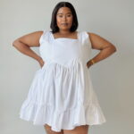 White Sleeveless Short Dress