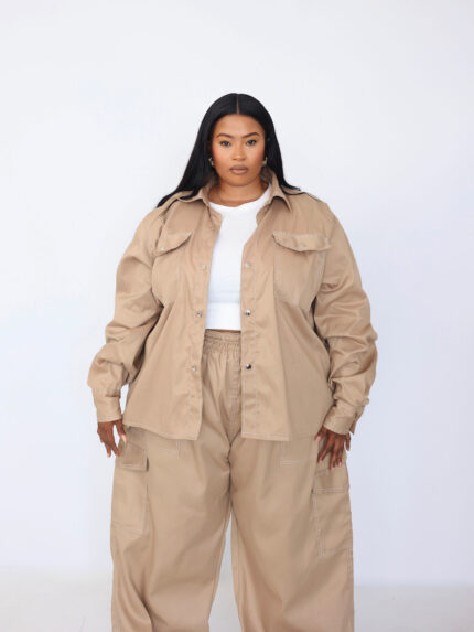 Nude Cotton 2 Piece Pants Set