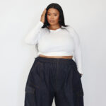 White Long Sleeved Stretch Top