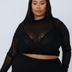 Black Mesh Top