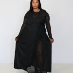 Black Lace Maxi Dress