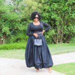 Black Balloon Maxi Skirt