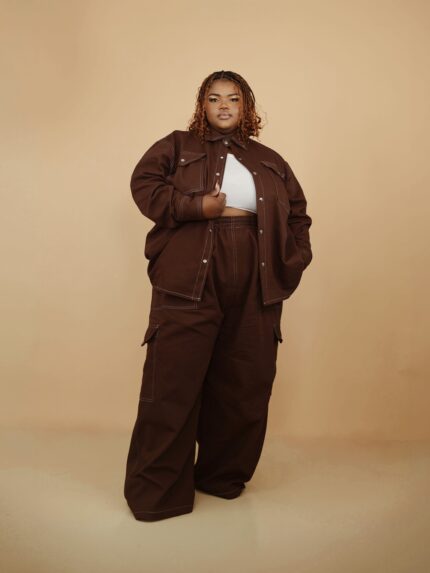 Brown Shirt & Pants Set
