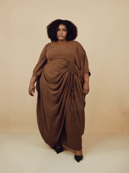Bown Pants and Kaftan Set