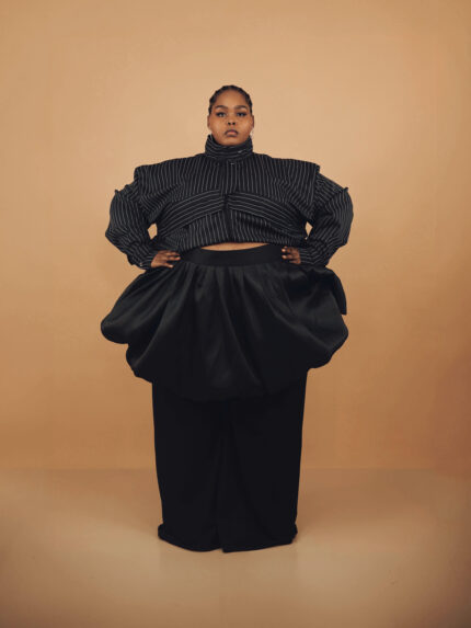 Black Short Bubble skirt