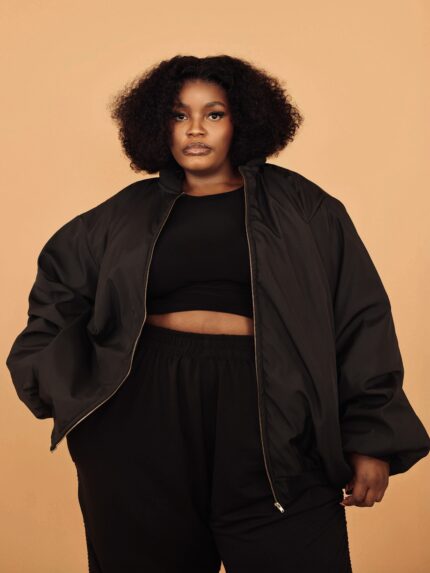 Black Bomber Jacket