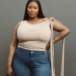 Nude Sleeveless Bow Top