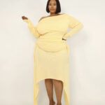 Butter Yellow Skirt and Top Set