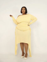 Butter Yellow Skirt and Top Set