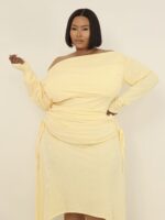 Butter Yellow Skirt and Top Set - Image 3