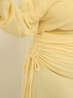 Butter Yellow Skirt and Top Set - Image 5