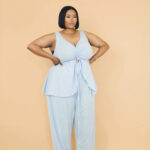Baby Blue Pants & Top Set